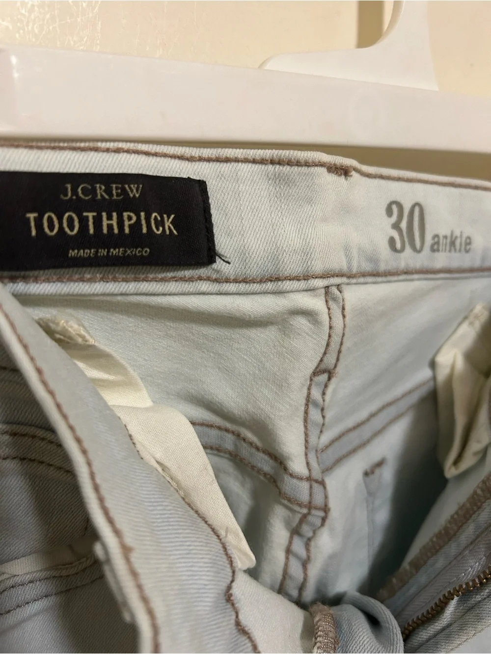 J. Crew High-Rise Skinny Jeans in Light Blue